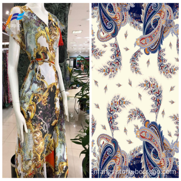 Cheap 100% Polyester Chiffon Printed Garment Fabrics